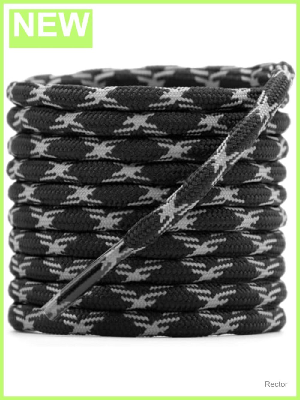 Round Hiking Boot Laces 2 Pairs Heavy Duty Outdoor Work Shoes Non-Slip Polyester